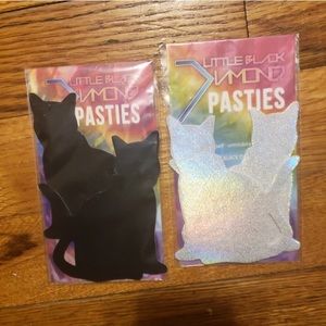 2 Sets Cat Pasties Ravewear Festival Holographic